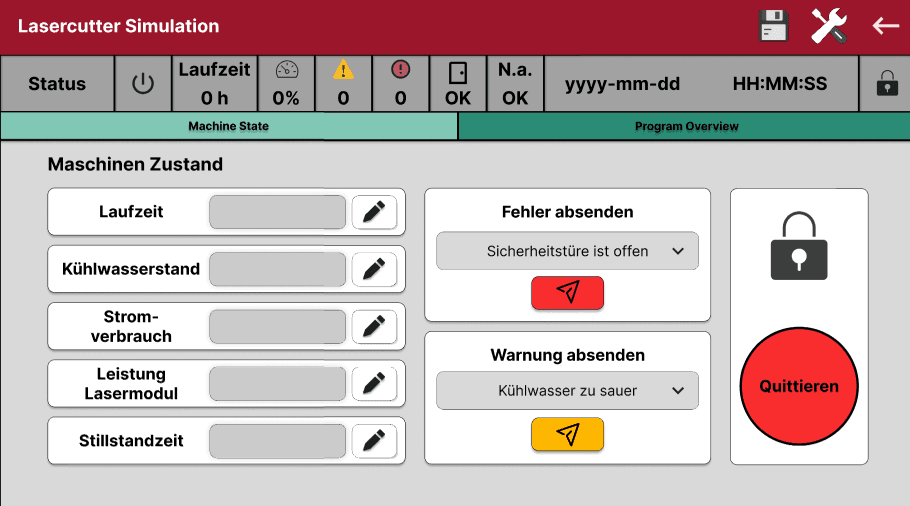 IIoT-Maschinendaten-Simulator — screenshot 1