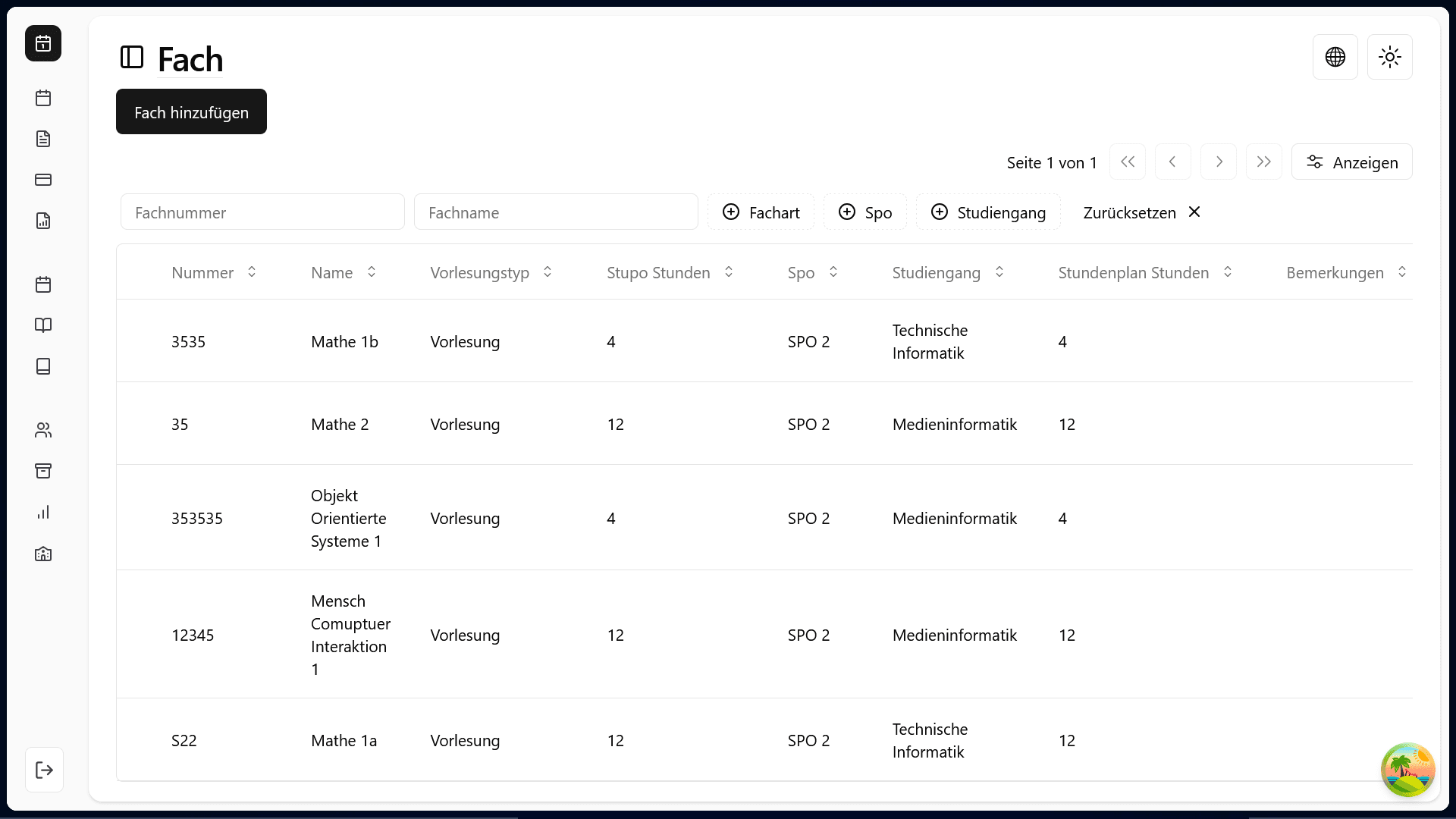 ProfTime — screenshot 2